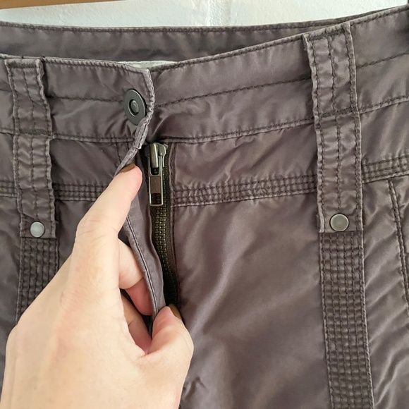 Vintage Anthropologie x Sandwich_ Y2K Cargo pants Brown Pockets 100% cotton 34 - Picture 5 of 13